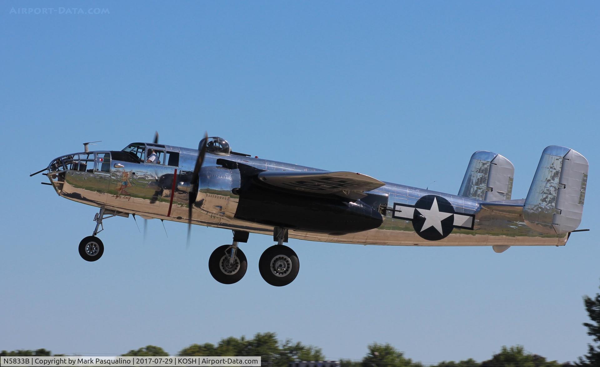 N5833B, 1945 North American B-25J Mitchell Mitchell C/N 108-47735, North American B-25J