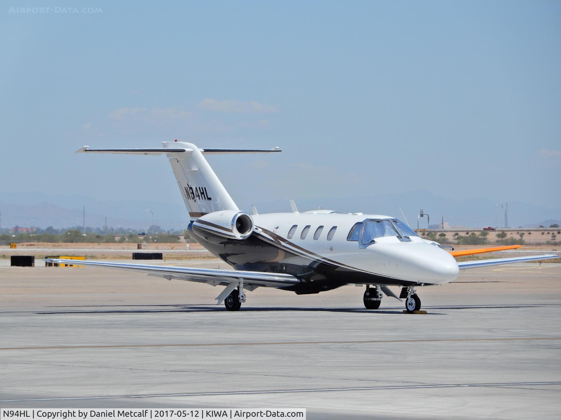 N94HL, 2007 Cessna 525 CitationJet CJ1+ C/N 525-0654, Phoenix-Mesa Gateway Airport