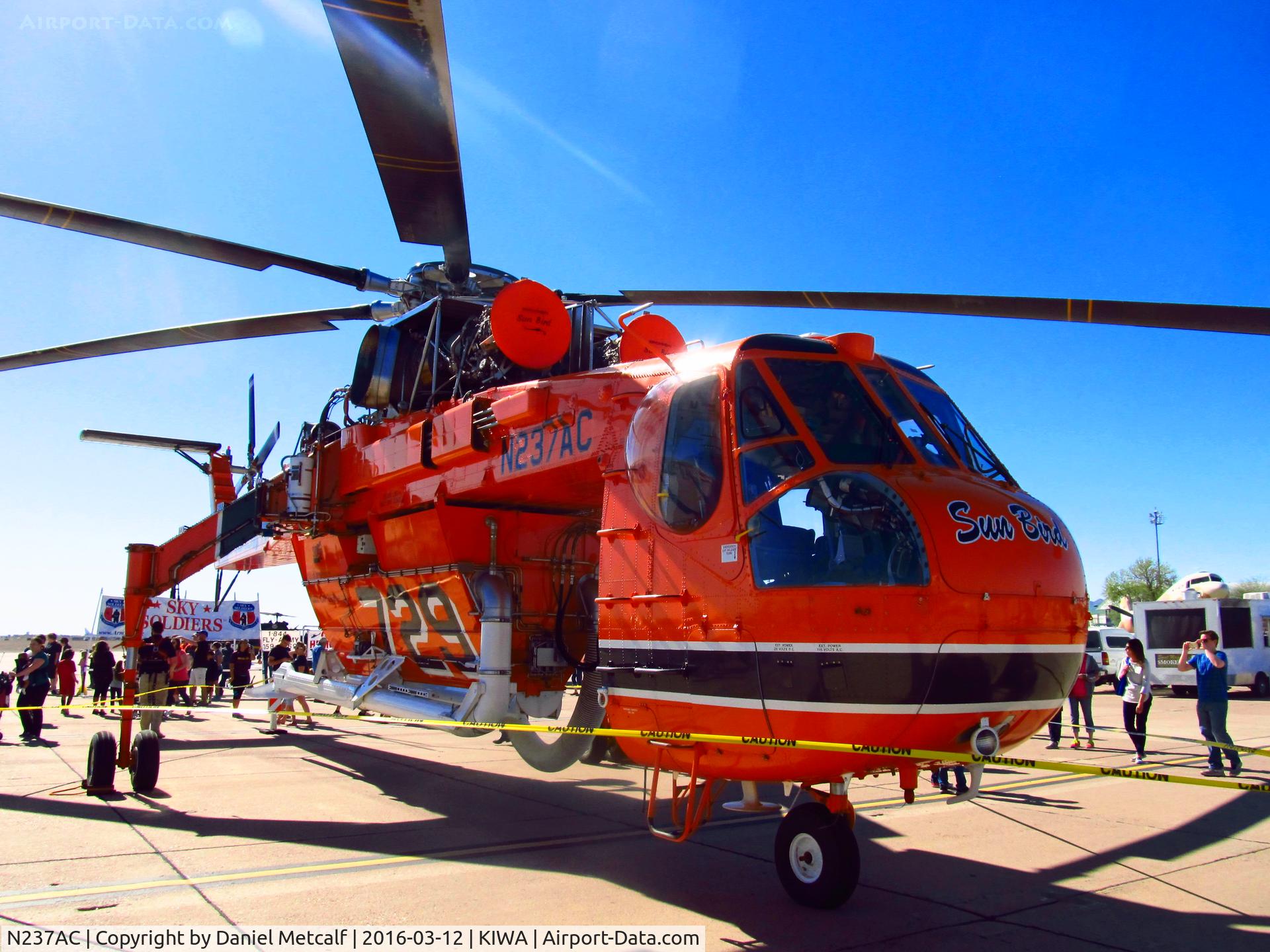 N237AC, 1970 Erickson S-64F Skycrane C/N 64095, Gateway Aviation Day 2016