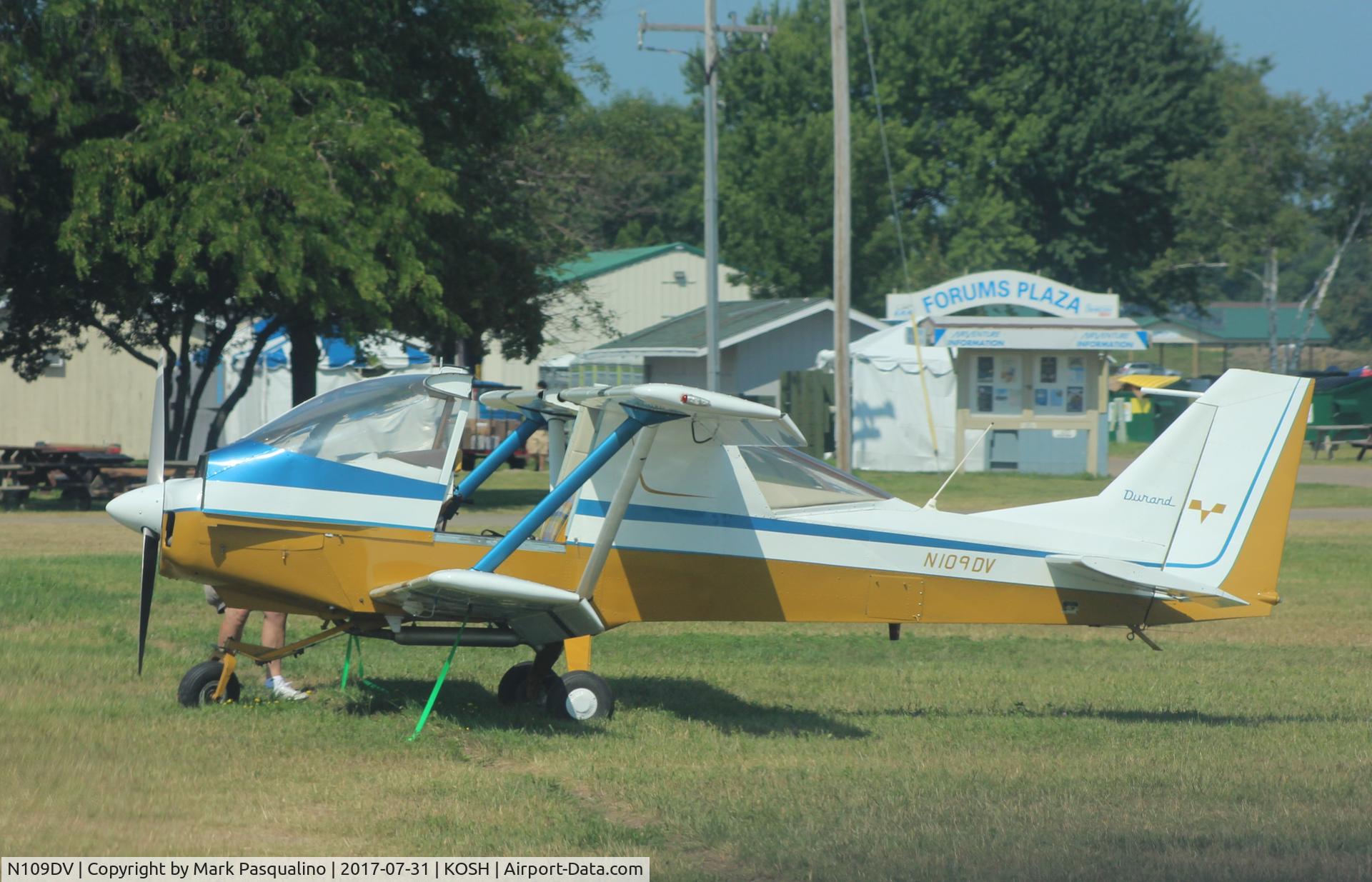 N109DV, 1978 Durand Mark V C/N 1, Durand Manufacturing Mark V