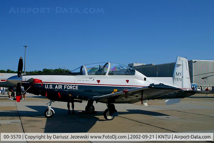 00-3570, 2000 Raytheon T-6A Texan II C/N PT-74, T-6A Texan II 00-3570 MY from 3rd FTS 479th FTG Moody AFB, GA