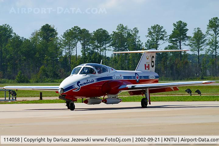 114058, Canadair CT-114 Tutor C/N 1058, CAF CT-114 Tutor 114058 C/N 1058 from Snowbirds Demo Team 15 Wing CFB Moose Jaw, SK