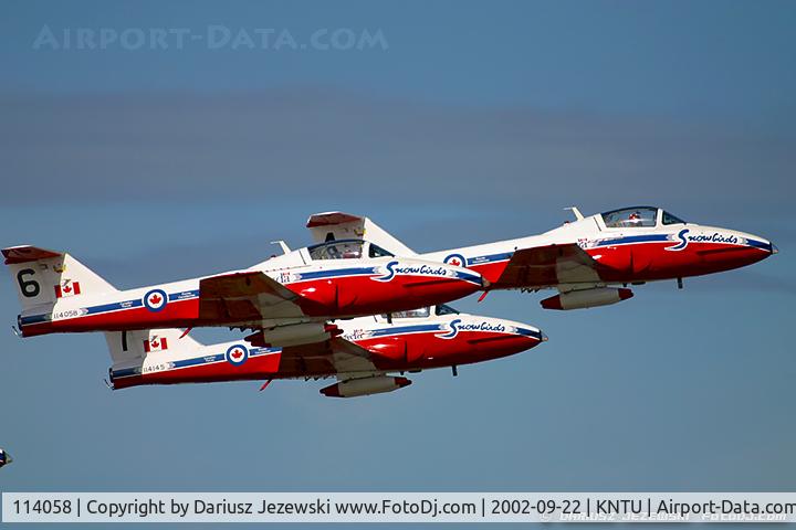 114058, Canadair CT-114 Tutor C/N 1058, CAF CT-114 Tutor 114058 C/N 1058 from Snowbirds Demo Team 15 Wing CFB Moose Jaw, SK