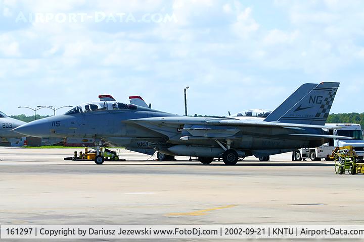 161297, Grumman F-14A Tomcat C/N 423, F-14A Tomcat 161297 NG-115 from VF-211 'Checkmates' NAS Oceana, VA