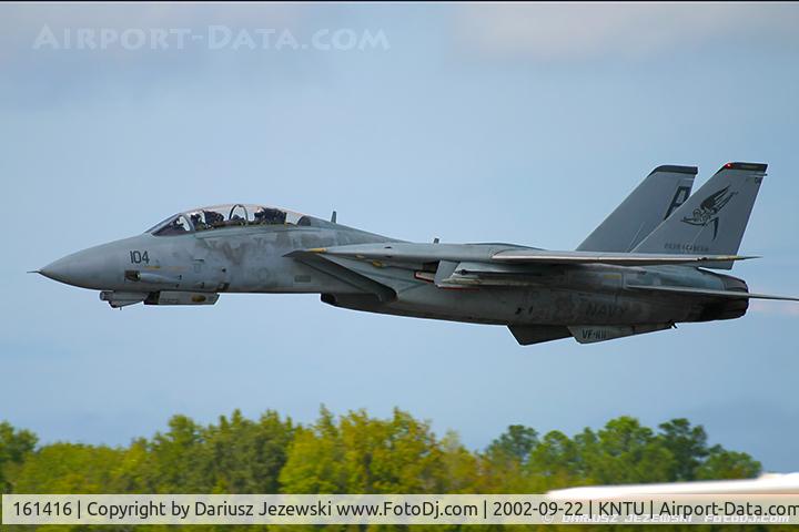 161416, Grumman F-14B Tomcat C/N 416, F-14B Tomcat 161416 AD-104 from VF-101 'Grim Rippers' NAS Oceana, VA