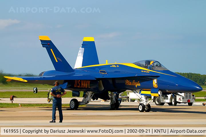 161955, McDonnell Douglas F/A-18A Hornet C/N 0166, F/A-18A Hornet 161955 C/N 0166 from Blue Angels Demo Team  NAS Pensacola, FL