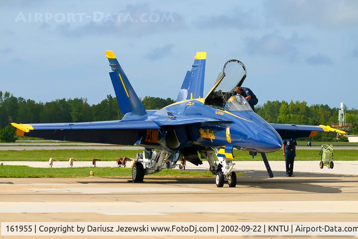 161955, McDonnell Douglas F/A-18A Hornet C/N 0166, F/A-18A Hornet 161955 C/N 0166 from Blue Angels Demo Team  NAS Pensacola, FL