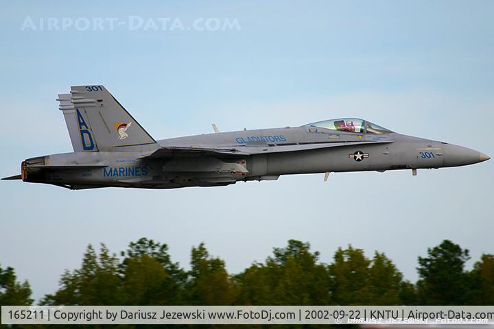 165211, McDonnell Douglas F/A-18C Hornet C/N 1384/C436, F/A-18C Hornet 165211 AD-301 from VFA-106 'Gladiators' NAS Oceana, VA