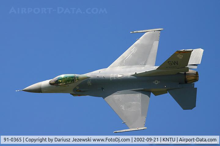 91-0365, 1991 General Dynamics F-16C Fighting Falcon C/N CC-63, F-16CJ Fighting Falcon 91-0365 SW from 77th FS 'Gamblers' 20 FW Shaw AFB, SC