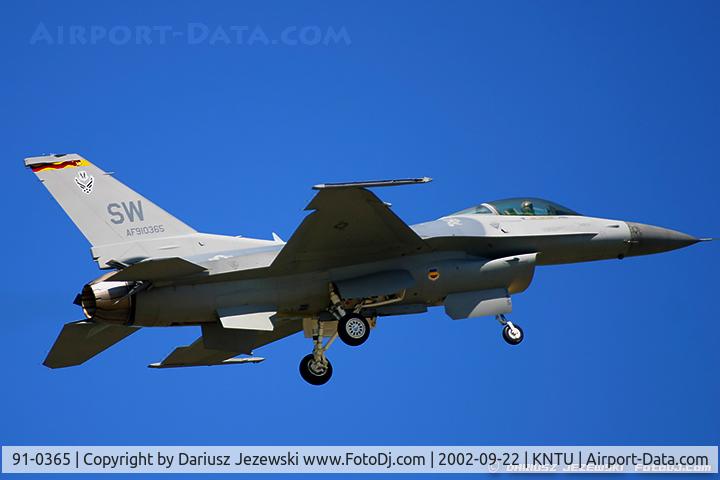 91-0365, 1991 General Dynamics F-16C Fighting Falcon C/N CC-63, F-16CJ Fighting Falcon 91-0365 SW from 77th FS 'Gamblers' 20 FW Shaw AFB, SC