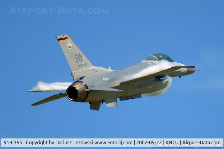 91-0365, 1991 General Dynamics F-16C Fighting Falcon C/N CC-63, F-16CJ Fighting Falcon 91-0365 SW from 77th FS 'Gamblers' 20 FW Shaw AFB, SC