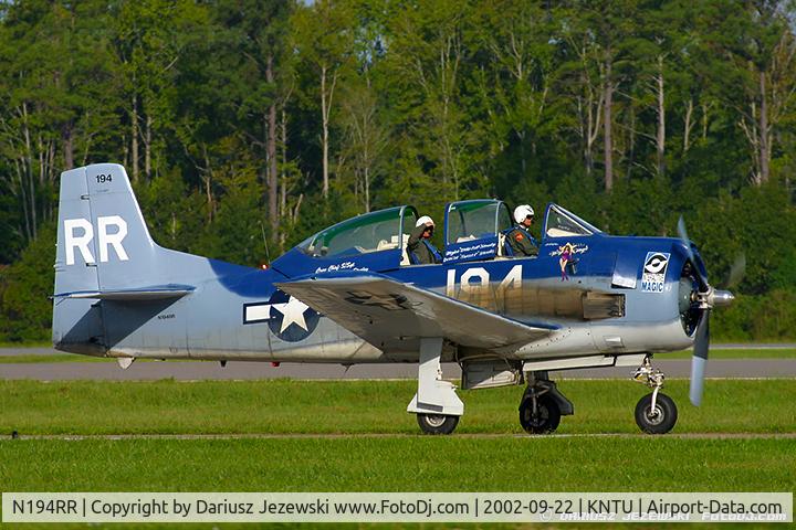 N194RR, North American T-28B Trojan C/N 200-265 (138194), North American T-28B Trojan C/N 138194, NX194RR