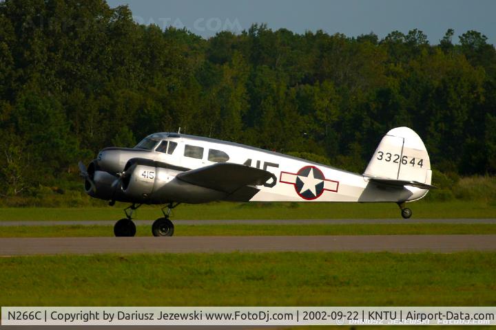 N266C, 1943 Cessna UC-78B (T-50) Bobcat C/N 6582, Cessna T-50 C/N 6582, N266C