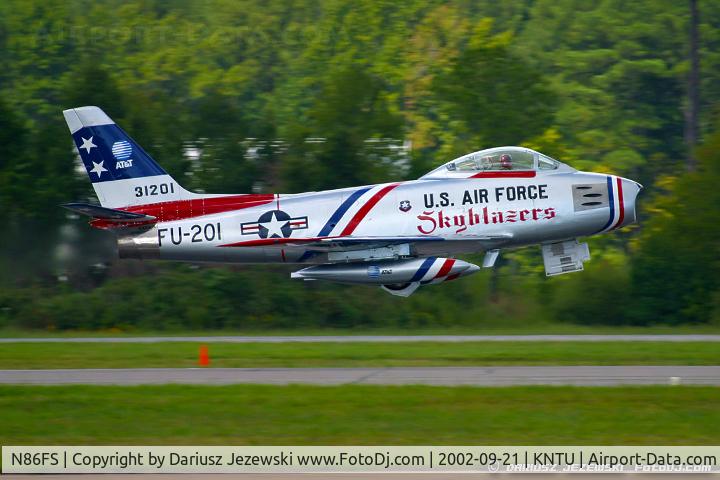 N86FS, 1954 Canadair F-86 MK.5 Sabre C/N 1157, Canadair F-86 Sabre Mk.5 C/N 1157 - Dale 