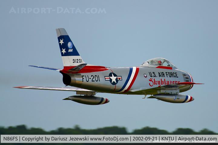 N86FS, 1954 Canadair F-86 MK.5 Sabre C/N 1157, Canadair F-86 Sabre Mk.5 C/N 1157 - Dale 