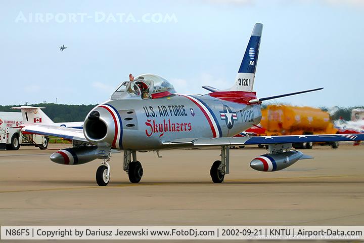 N86FS, 1954 Canadair F-86 MK.5 Sabre C/N 1157, Canadair F-86 Sabre Mk.5 C/N 1157 - Dale 