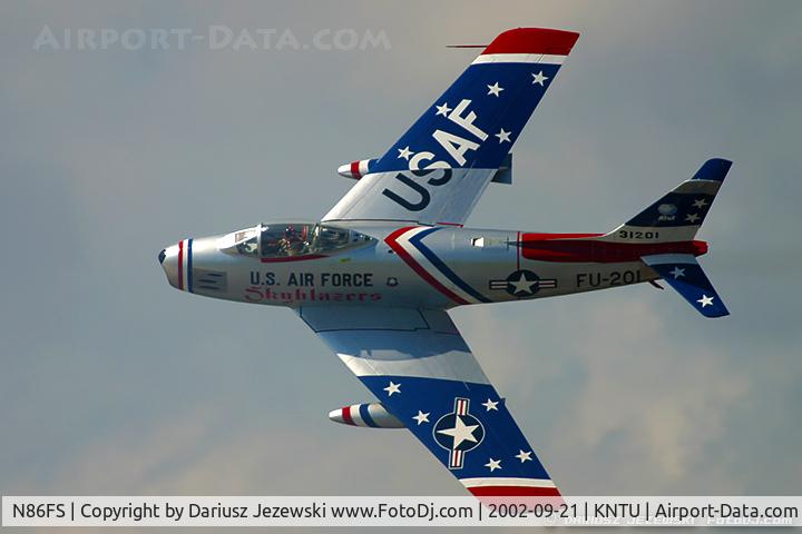N86FS, 1954 Canadair F-86 MK.5 Sabre C/N 1157, Canadair F-86 Sabre Mk.5 C/N 1157 - Dale 
