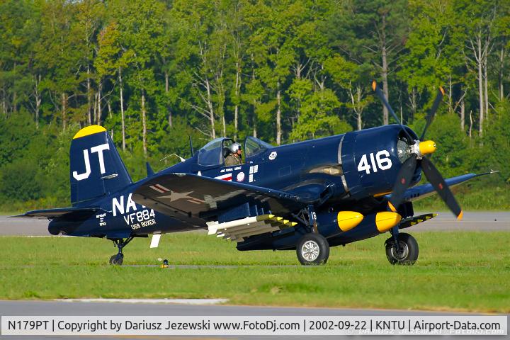 N179PT, 1948 Vought F4U-5 Corsair C/N Not found (Bu122179), Chance Vought F4U-5 Corsair C/N 122179, N179PT