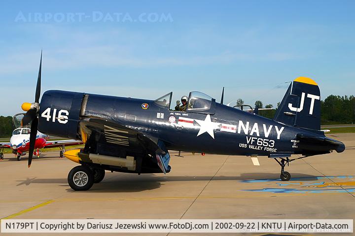 N179PT, 1948 Vought F4U-5 Corsair C/N Not found (Bu122179), Chance Vought F4U-5 Corsair C/N 122179, N179PT