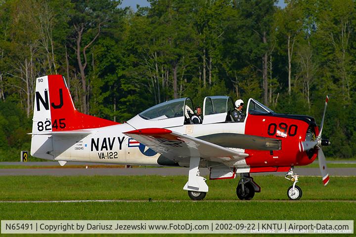 N65491, North American T-28B Trojan C/N 200-316 (138245), North American T-28B Trojan C/N 138245, N65491