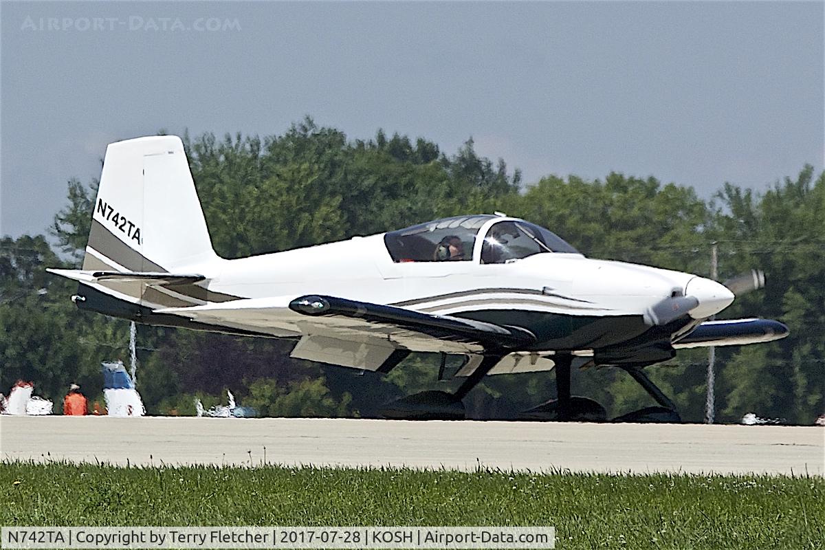 N742TA, 2007 Vans RV-7A C/N 70504, at 2017 EAA AirVenture at Oshkosh