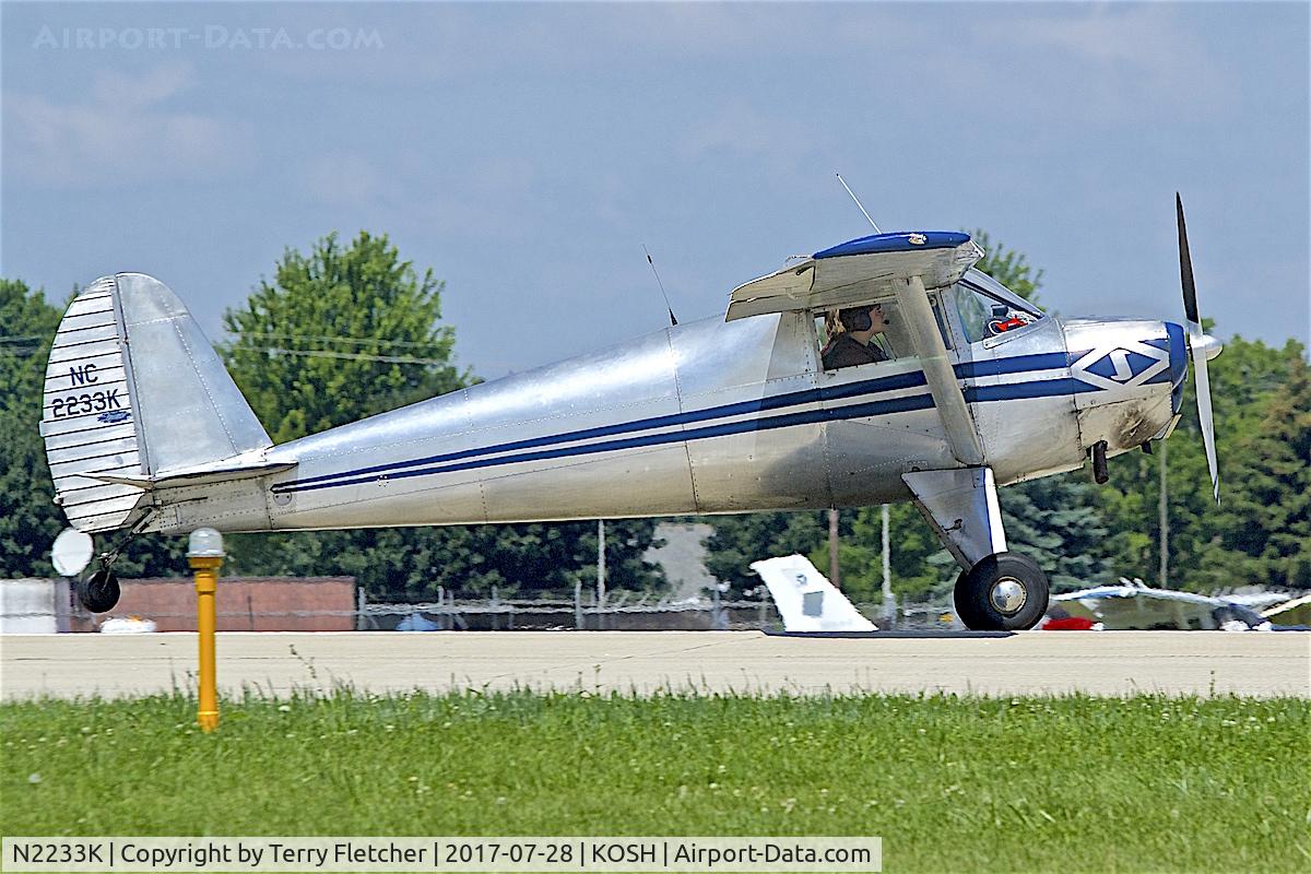 N2233K, 1947 Luscombe 8A C/N 4960, at 2017 EAA AirVenture at Oshkosh