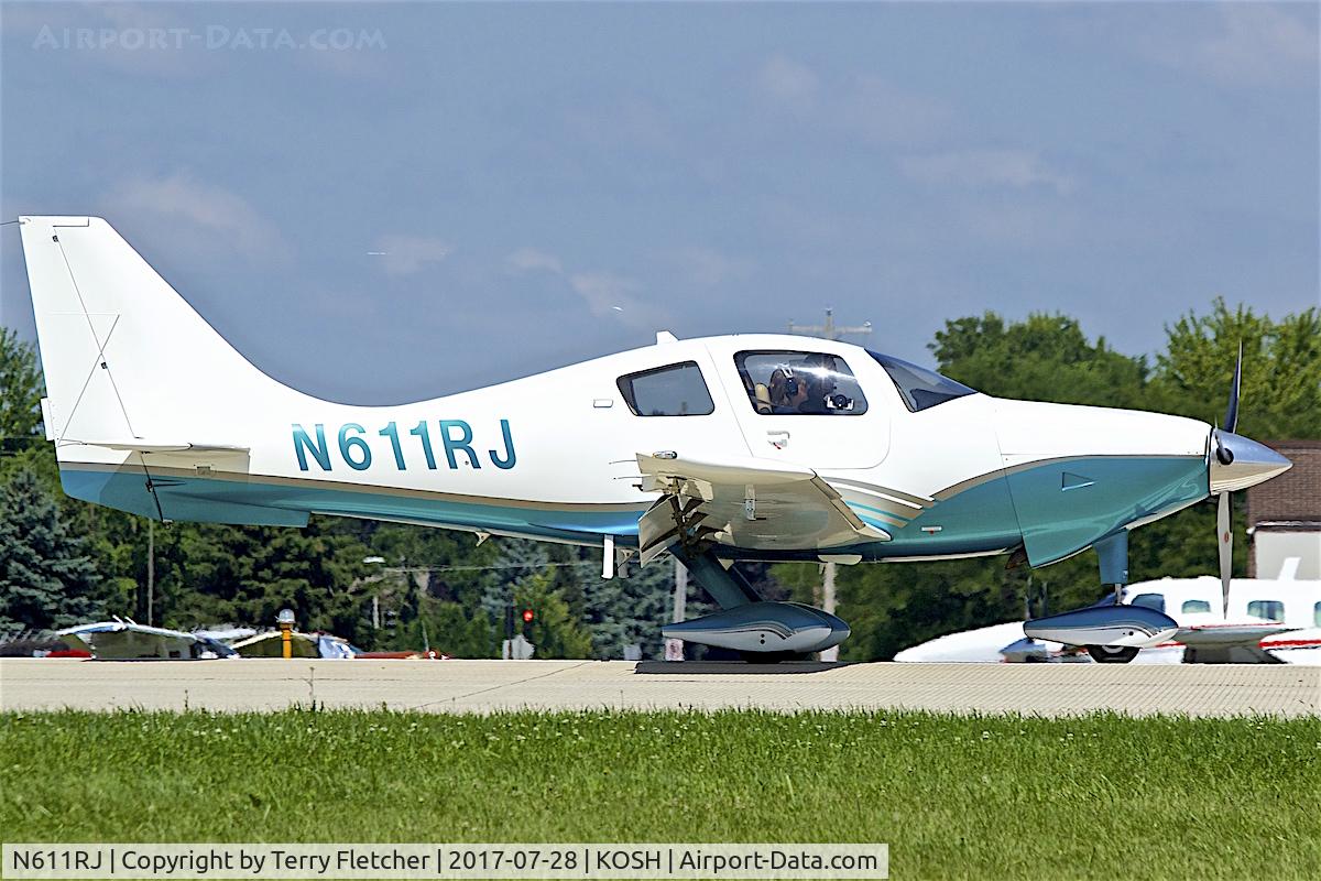 N611RJ, 2004 Lancair LC41-550FG C/N 41044, at 2017 EAA AirVenture at Oshkosh