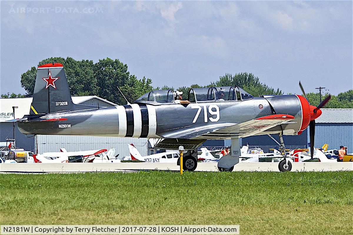N2181W, Nanchang CJ-6 C/N 3732011, at 2017 EAA AirVenture at Oshkosh