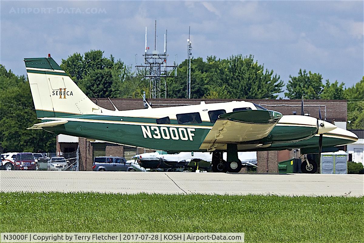 N3000F, 1978 Piper PA-34-200T C/N 34-7970044, at 2017 EAA AirVenture at Oshkosh