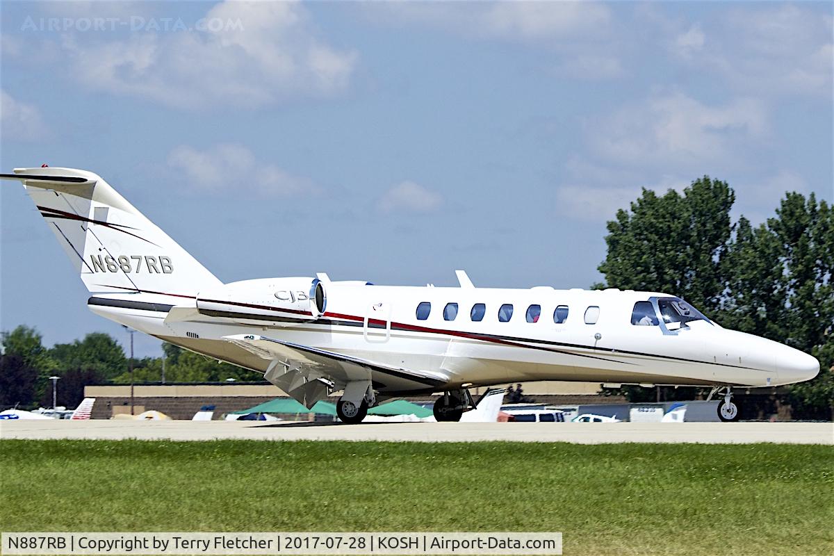 N887RB, 2005 Cessna 525B CitationJet CJ3 C/N 525B0001, at 2017 EAA AirVenture at Oshkosh
