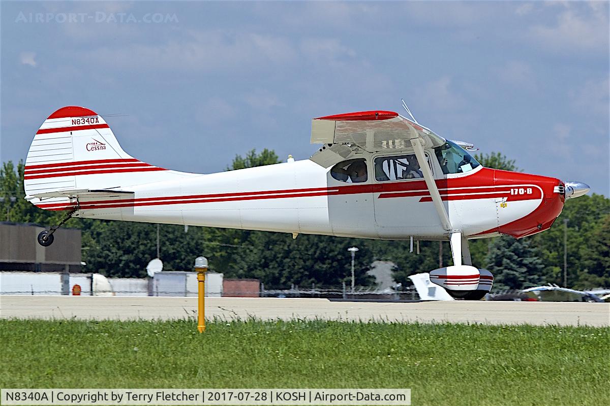 N8340A, 1952 Cessna 170B C/N 25192, at 2017 EAA AirVenture at Oshkosh