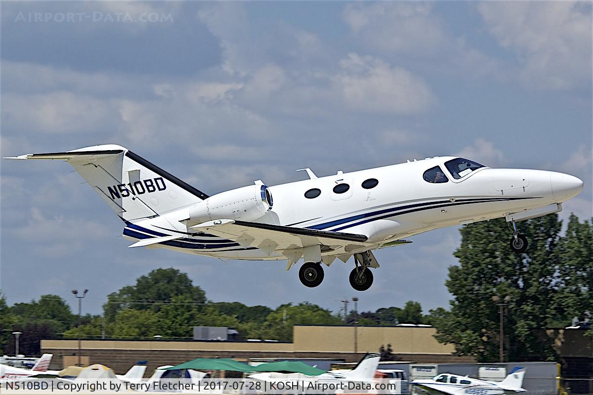 N510BD, 2009 Cessna 510 Citation Mustang Citation Mustang C/N 510-0249, at 2017 EAA AirVenture at Oshkosh