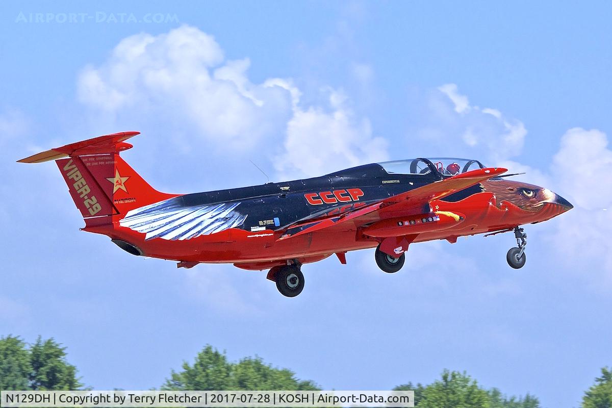 N129DH, 1965 Aero L-29 Delfin C/N 591324, at 2017 EAA AirVenture at Oshkosh