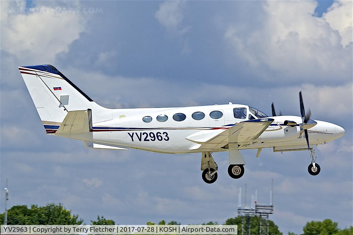 YV2963, 1981 Cessna 425 C/N 425-0084, at 2017 EAA AirVenture at Oshkosh