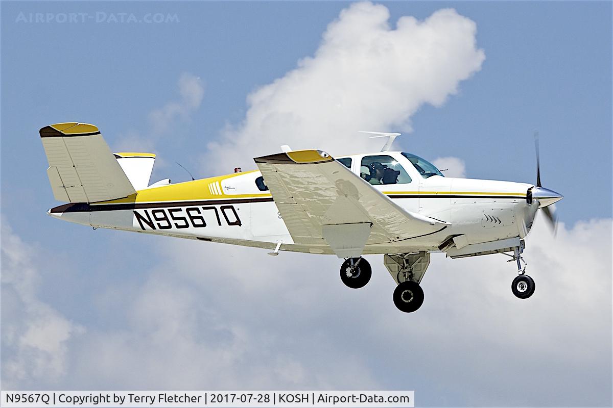 N9567Q, 1966 Beech V35 Bonanza C/N D-8202, at 2017 EAA AirVenture at Oshkosh