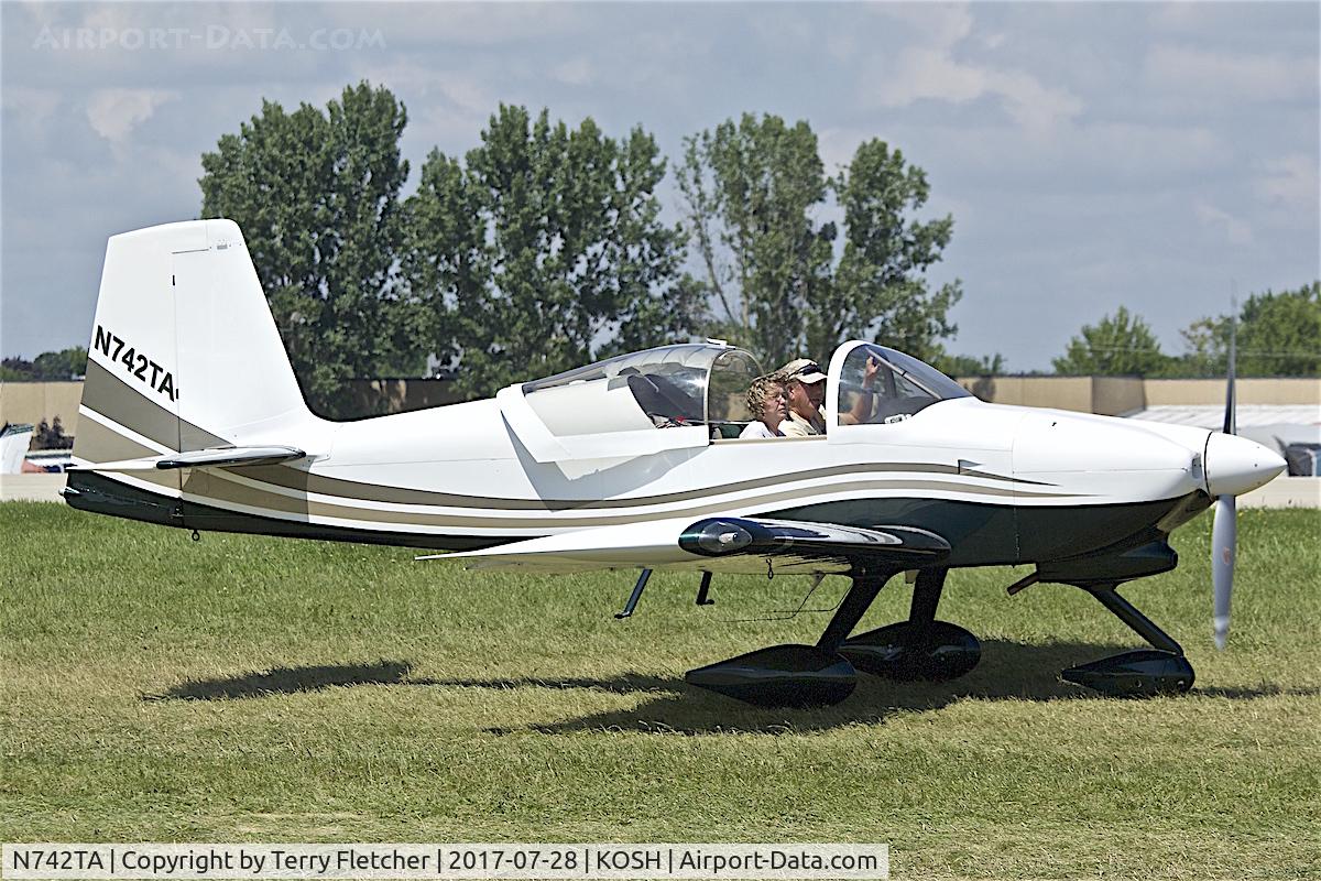 N742TA, 2007 Vans RV-7A C/N 70504, at 2017 EAA AirVenture at Oshkosh