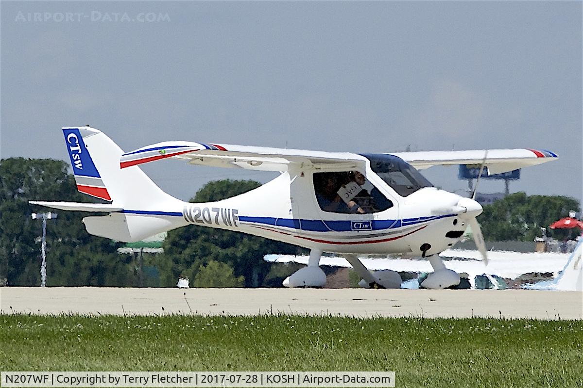 N207WF, 2007 Flight Design CTSW C/N 07-02-08, at 2017 EAA AirVenture at Oshkosh