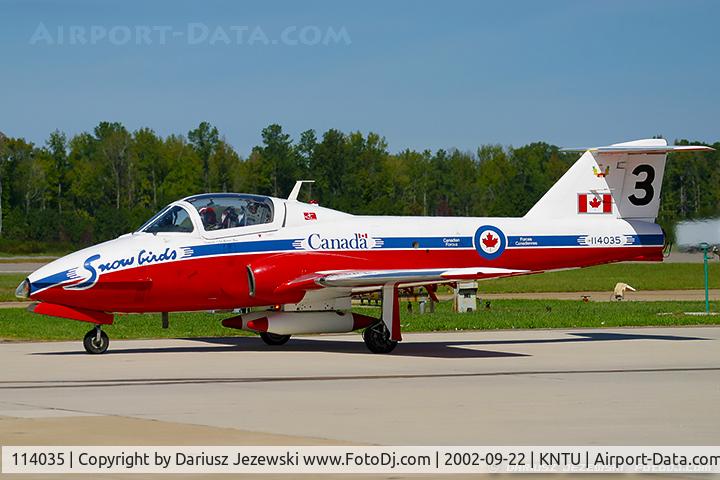 114035, Canadair CT-114 Tutor C/N 1035, CAF CT-114 Tutor 114035 C/N 1035 from Snowbirds Demo Team 15 Wing CFB Moose Jaw, SK