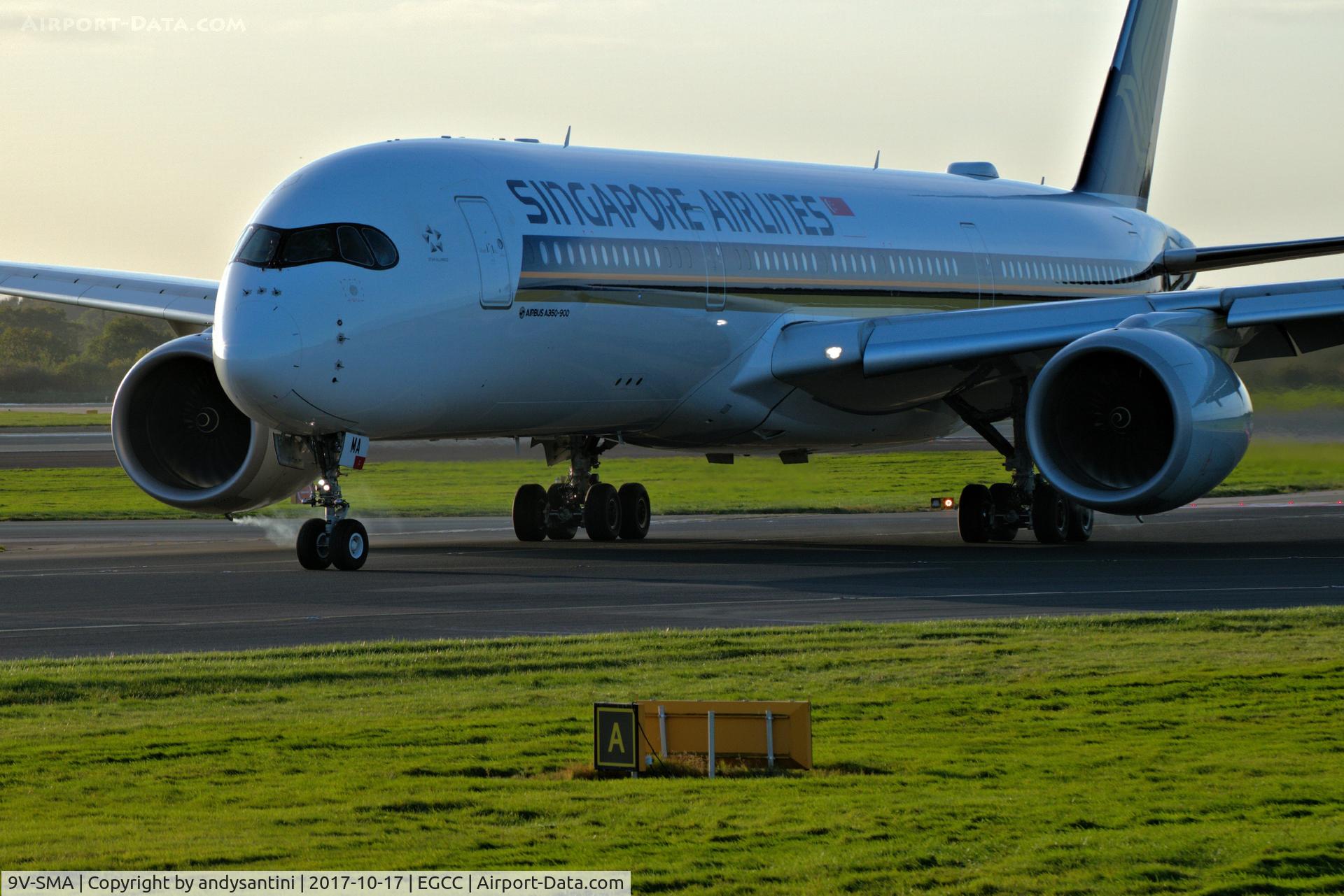 9V-SMA, 2016 Airbus A350-941 C/N 026, taxing in