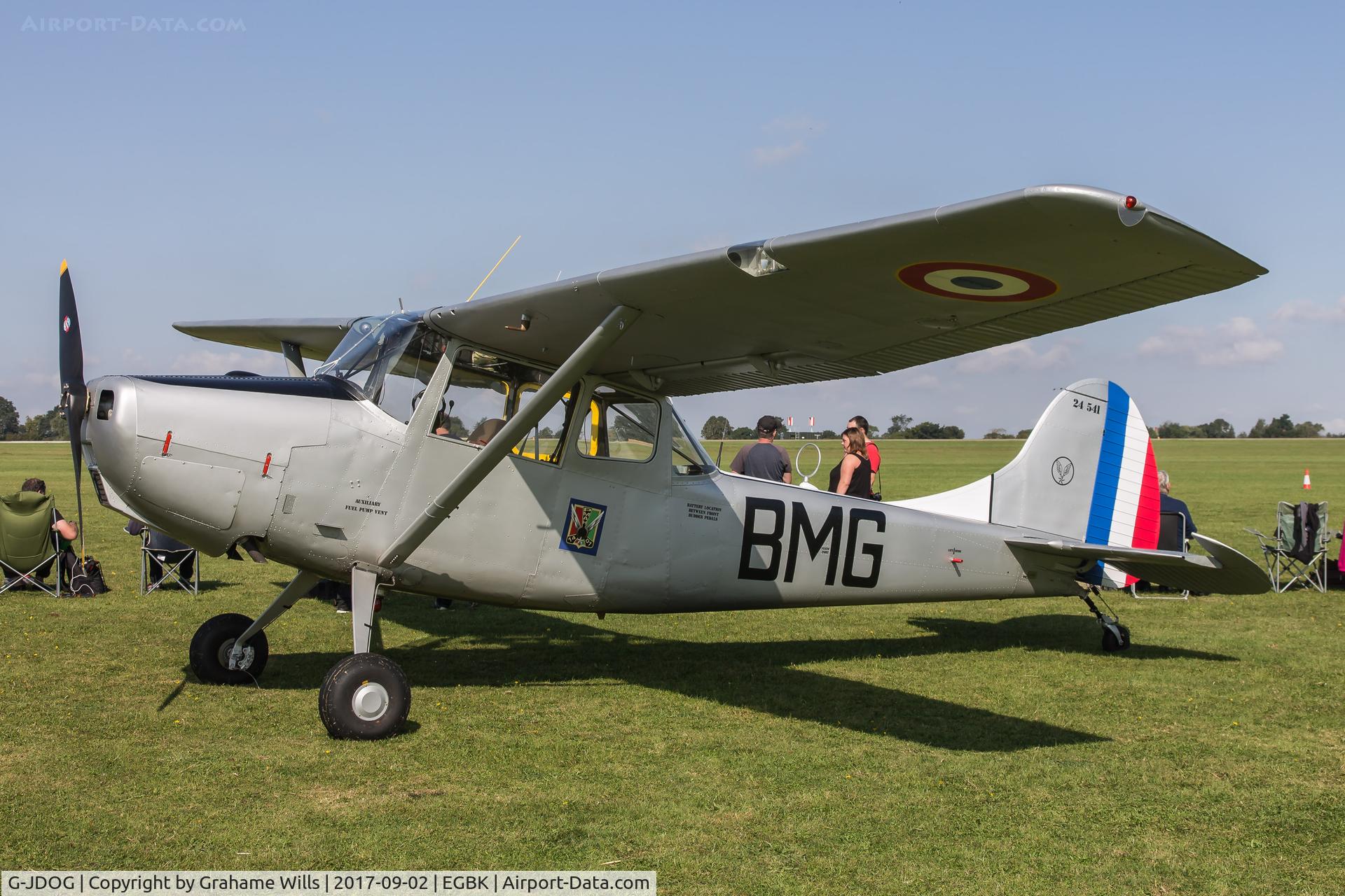 G-JDOG, 1957 Cessna 305C (0-1E) C/N 24541, Cessna L-19E Bird Dog 24541/BMG (G-JDOG) BC Arrow Ltd Light Aircraft Association Rally 2017