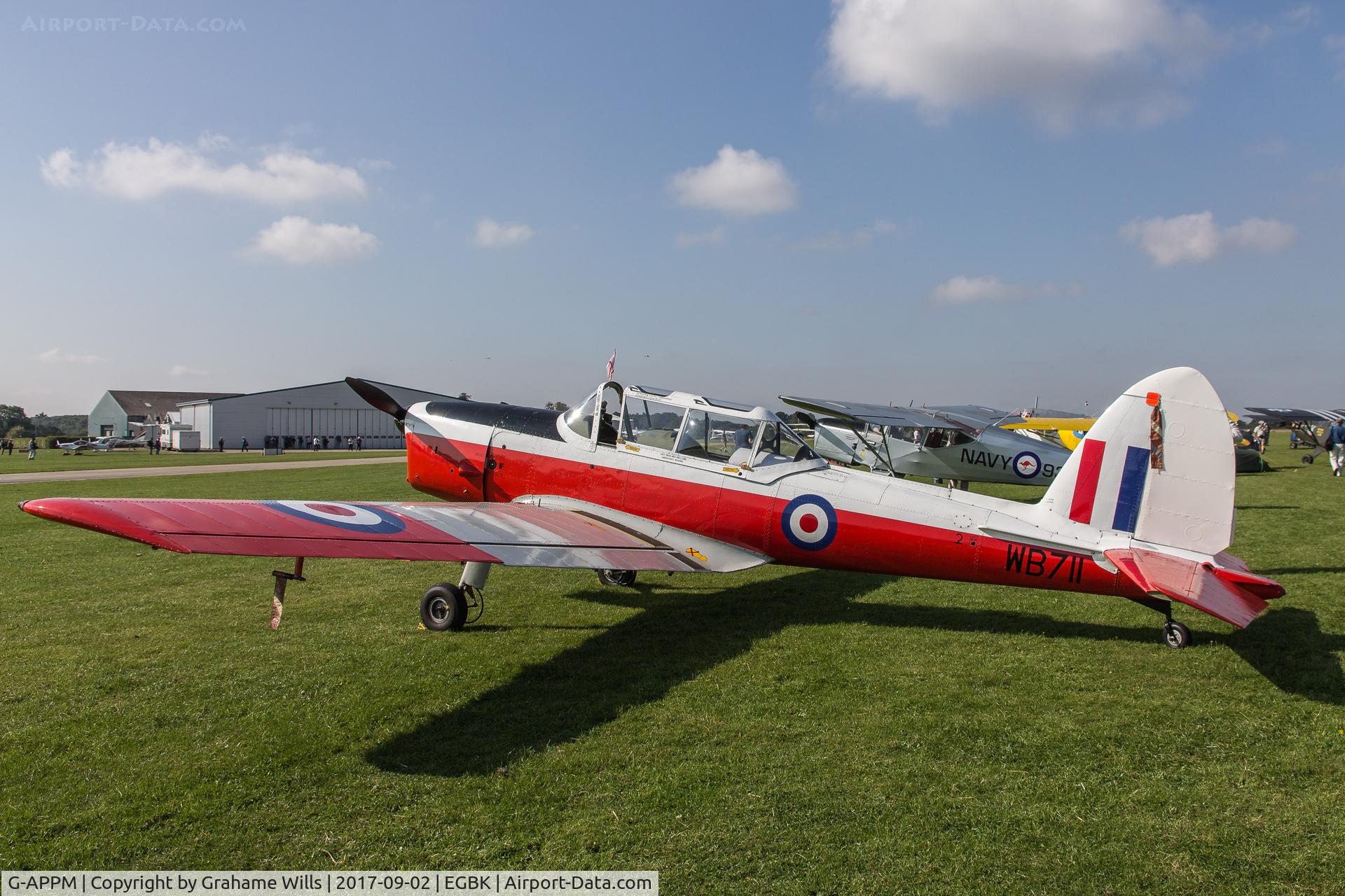 G-APPM, 1950 De Havilland DHC-1 Chipmunk 22 C/N C1/0159, Chipmunk T10 WB711 (G-APPM) Light Aircraft Association Rally 2017