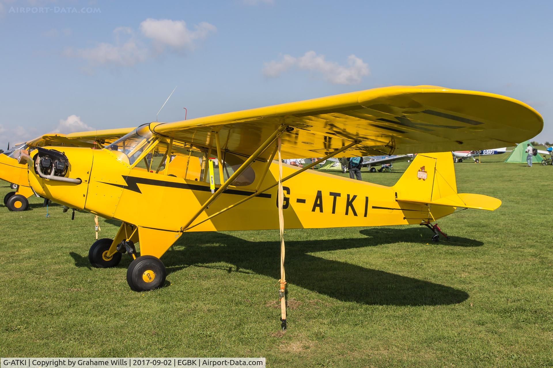 G-ATKI, 1946 Piper J3C-65 Cub Cub C/N 17545, Piper J-3C-65 Cub G-ATKI Light Aircraft Association Rally 2017