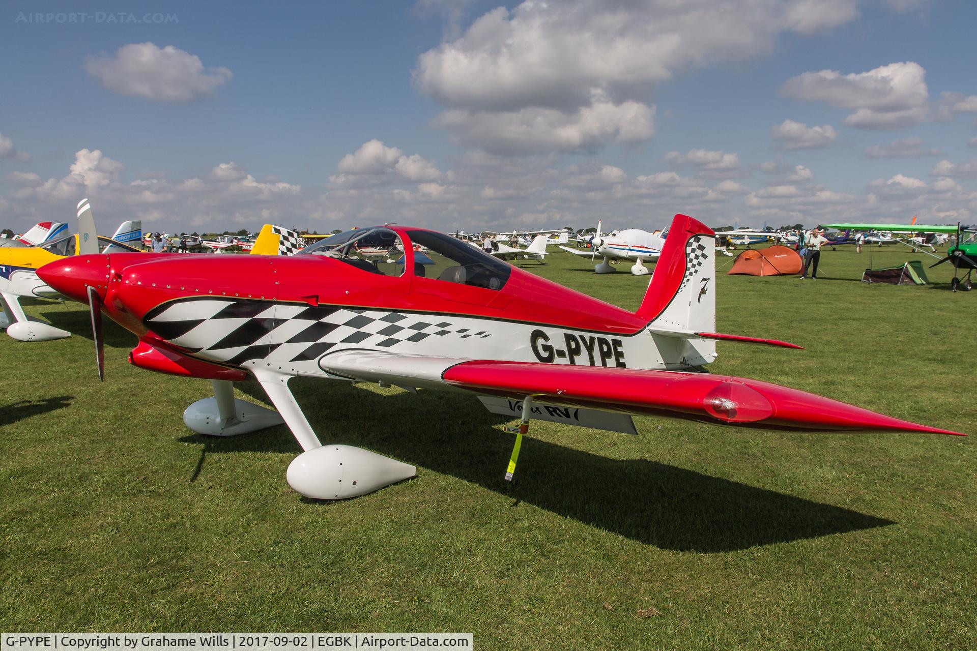 G-PYPE, 2007 Vans RV-7 C/N PFA 323-14398, Vans RV-7 G-PYPE Light Aircraft Association Rally 2017