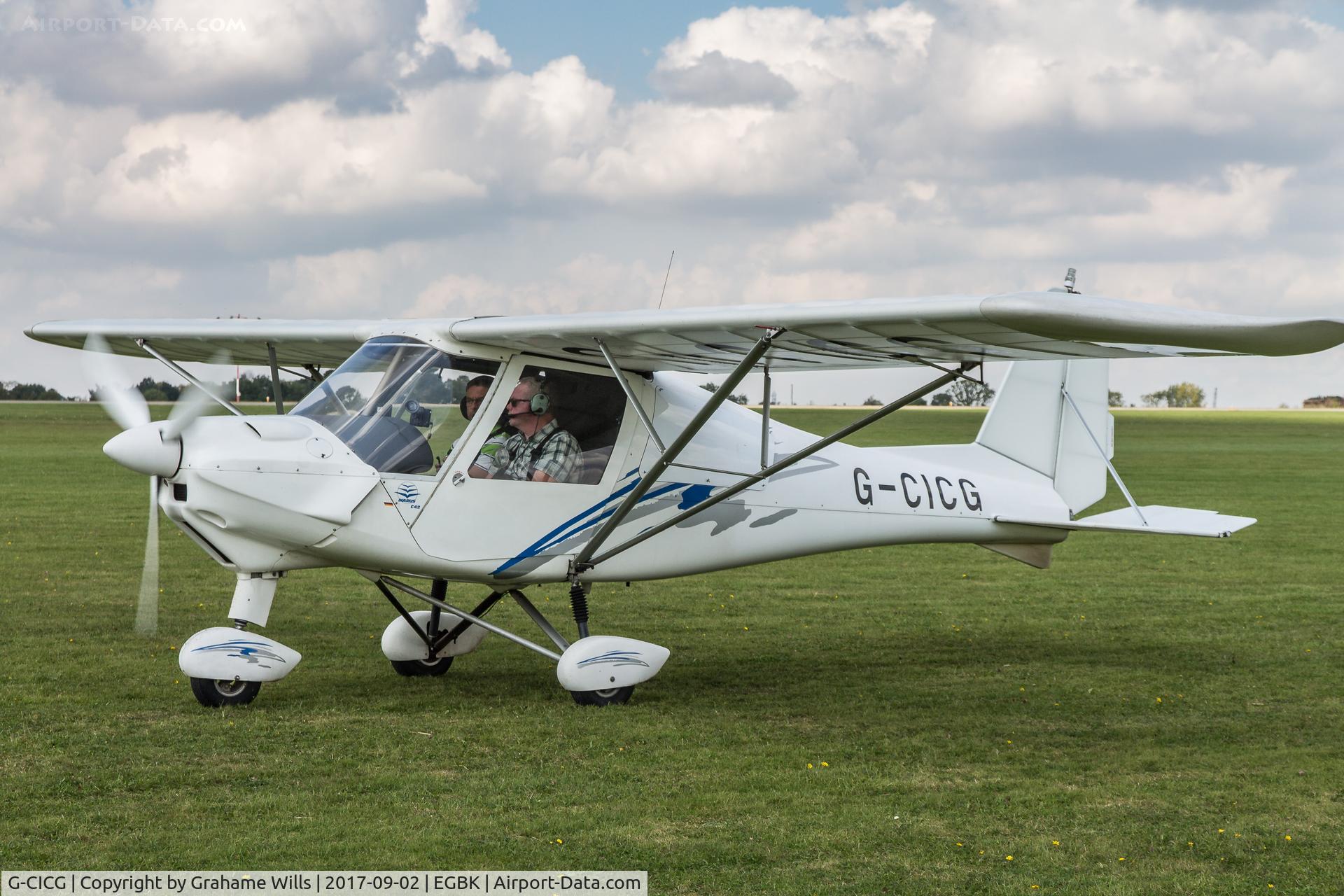 G-CICG, 2013 Comco Ikarus C42 Cyclone C/N 1304-7259, Ikarus C42 FB80 G-CICG G-CICG Group Light Aircraft Association Rally 2017