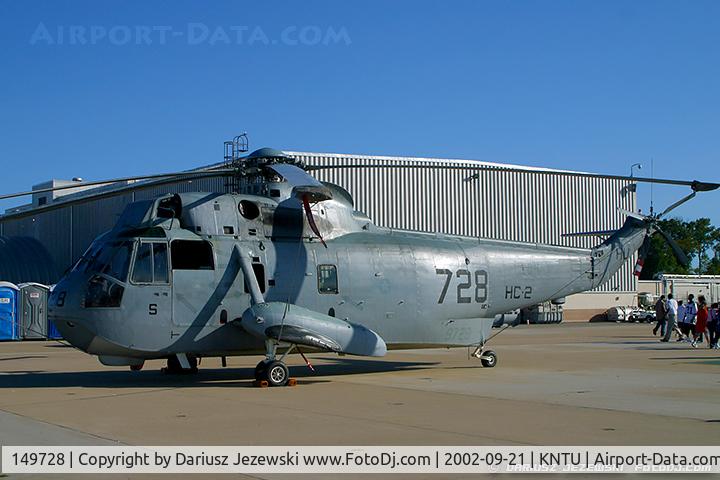 149728, Sikorsky UH-3H Sea King C/N 61146, UH-3H Sea King 149728 HU-728 from HC-2 'Fleet Angels', NAS Norfolk