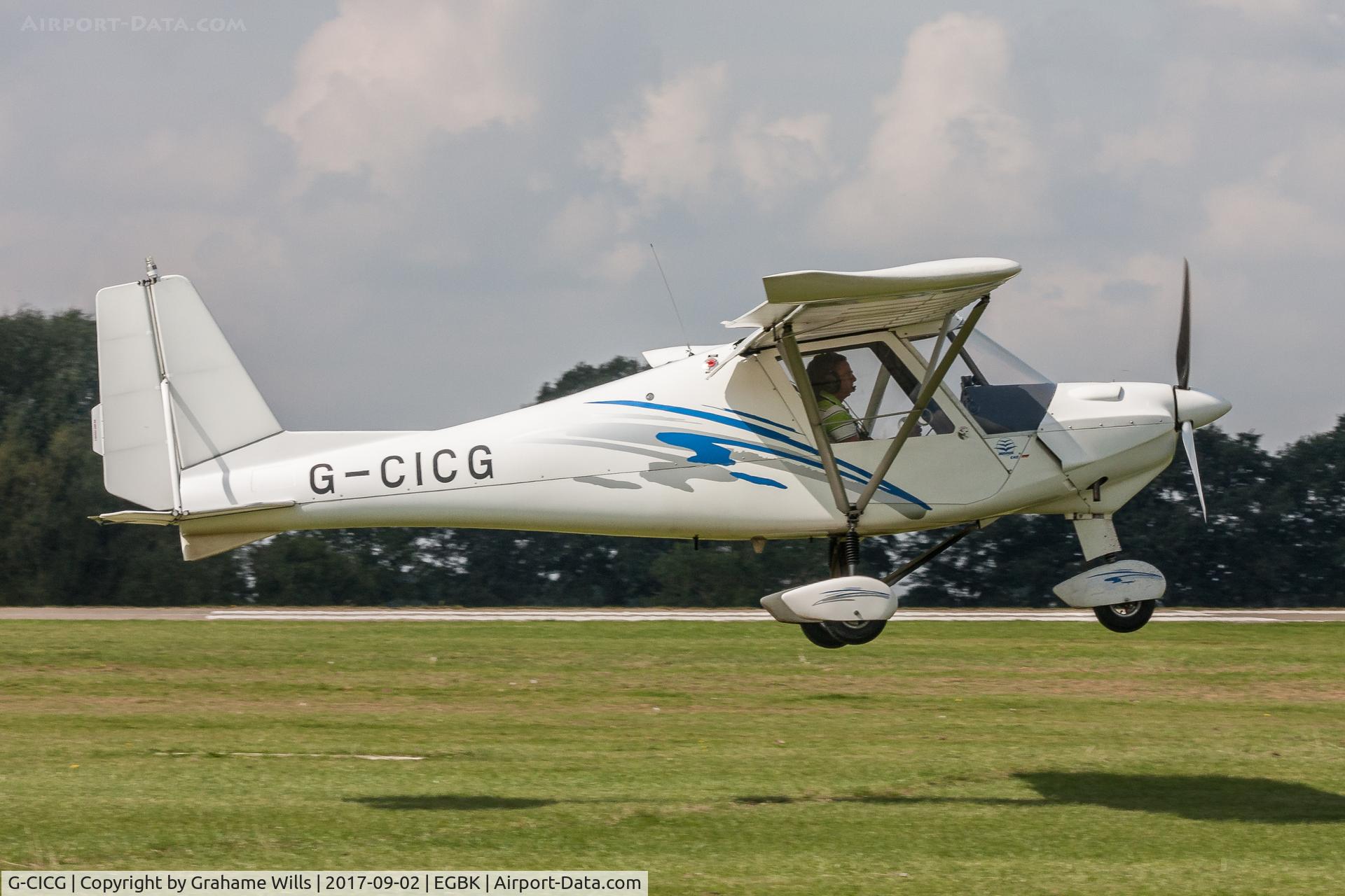 G-CICG, 2013 Comco Ikarus C42 Cyclone C/N 1304-7259, Ikarus C42 FB80 G-CICG G-CICG Group Light Aircraft Association Rally 2017