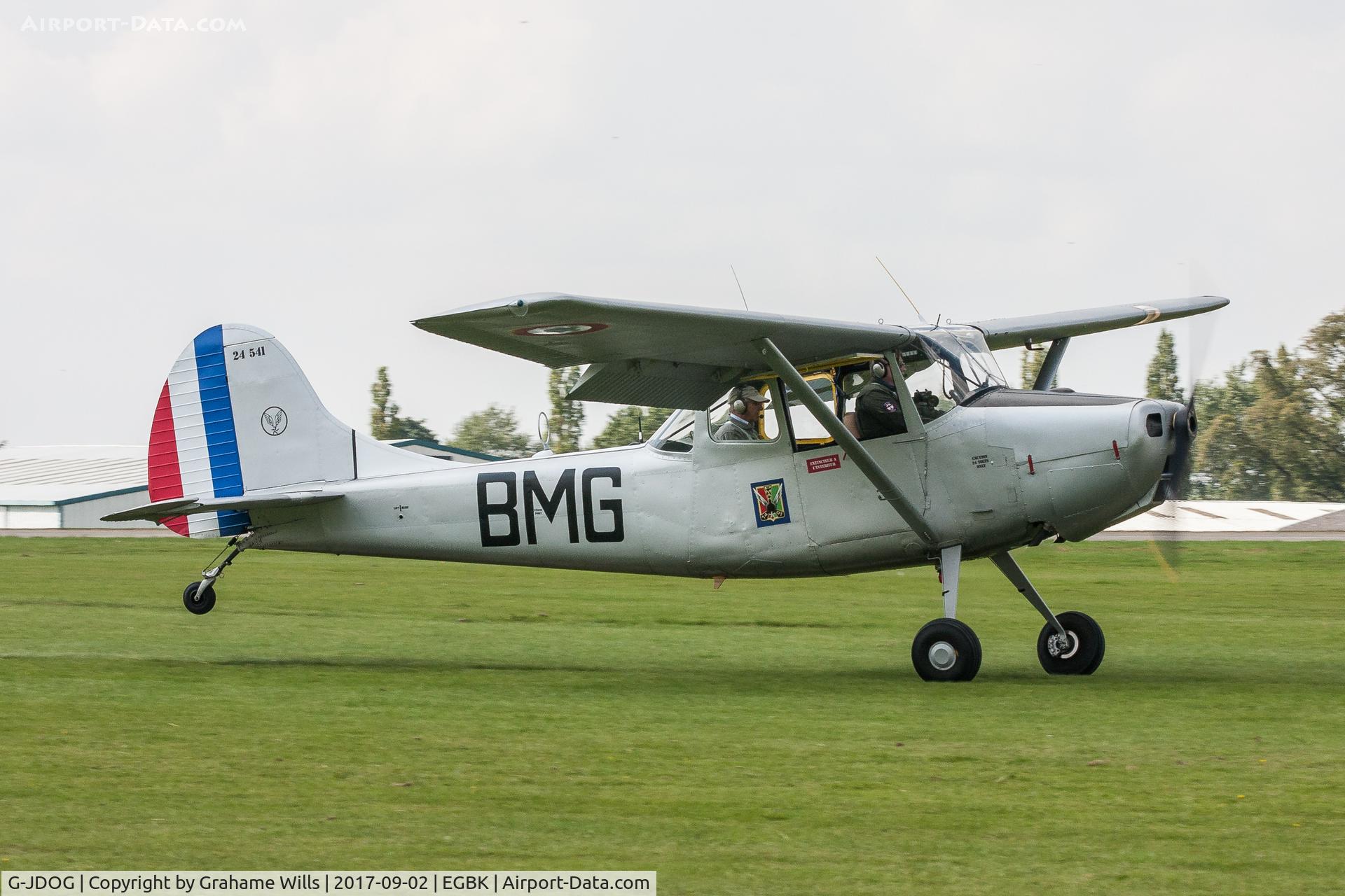 G-JDOG, 1957 Cessna 305C (0-1E) C/N 24541, Cessna L-19E Bird Dog 24541/BMG (G-JDOG) BC Arrow Ltd Light Aircraft Association Rally 2017