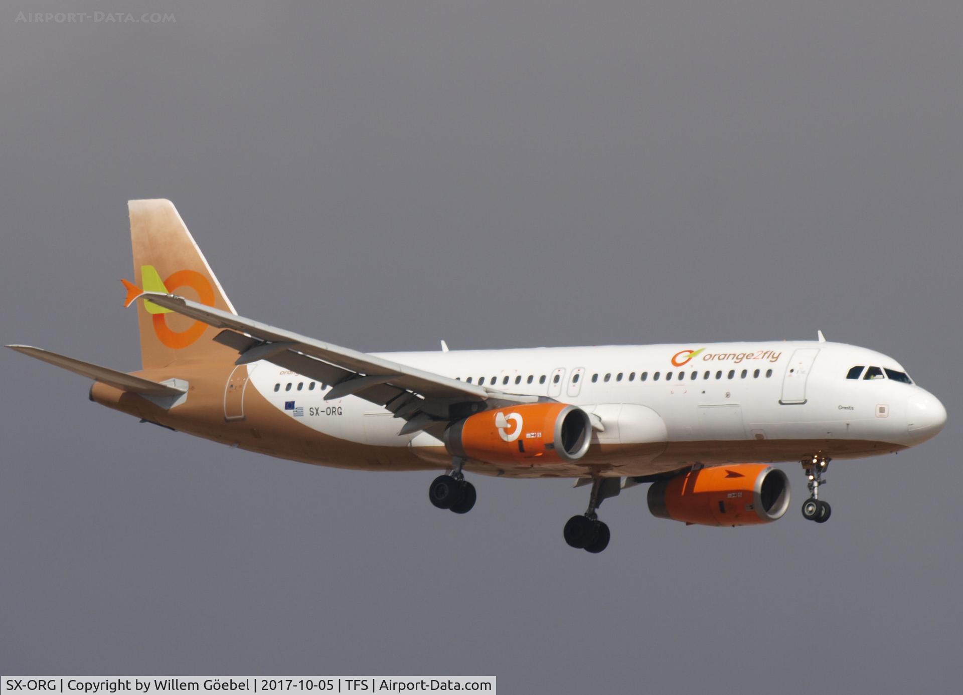 SX-ORG, 2001 Airbus A320-232 C/N 1407, Landing on TFS
