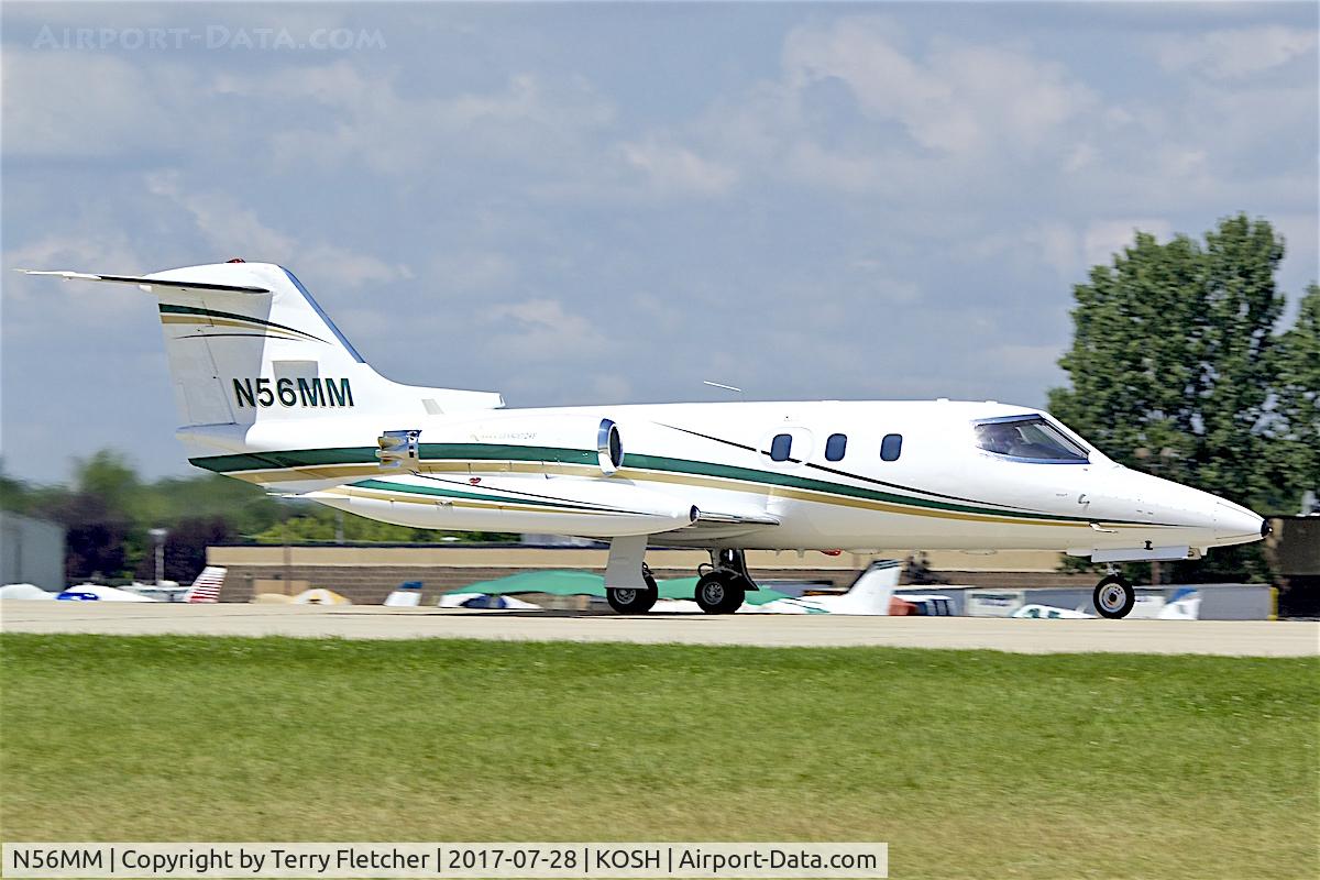 N56MM, 1976 LearJet 24F C/N 332, at 2017 EAA AirVenture at Oshkosh