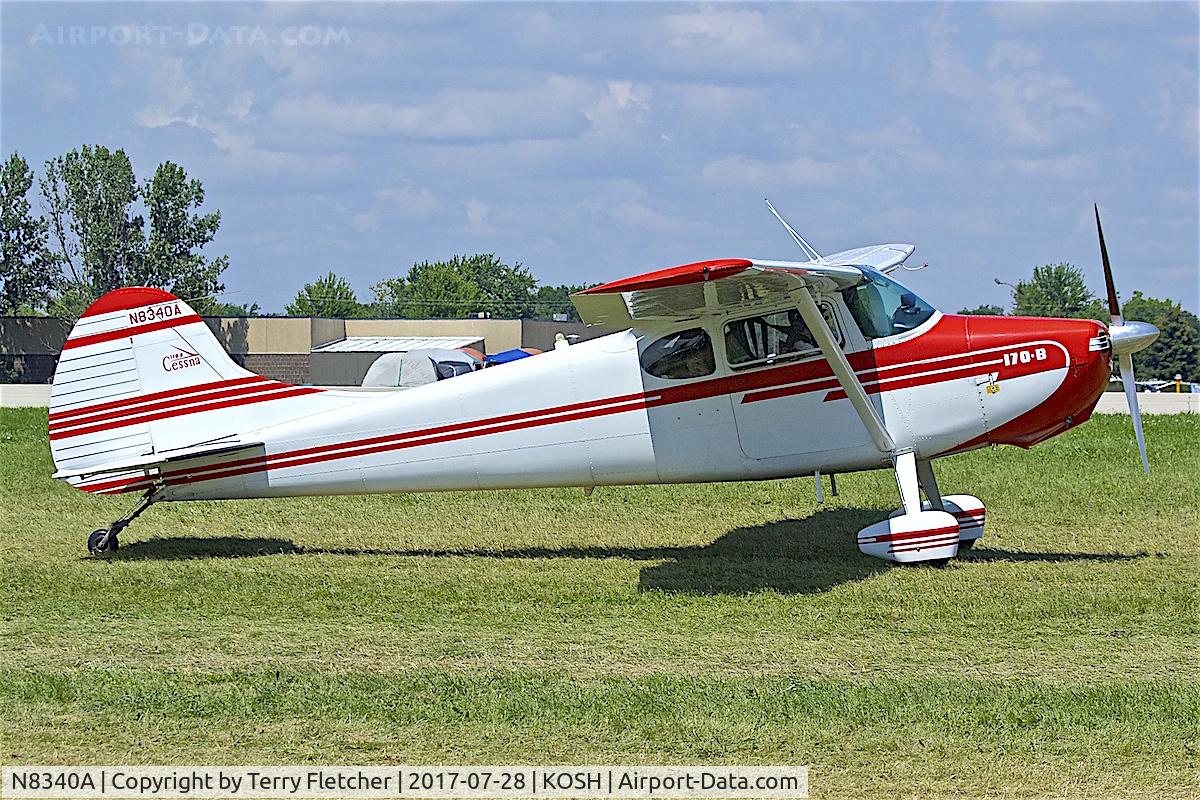 N8340A, 1952 Cessna 170B C/N 25192, at 2017 EAA AirVenture at Oshkosh